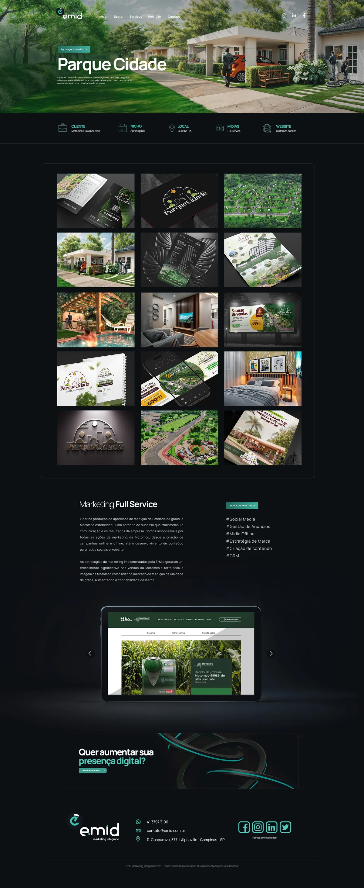 Peça completa do projeto Parque Cidade