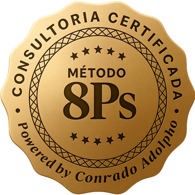 Selo Consultoria Certificada — Método 8Ps de Conrado Adolpho